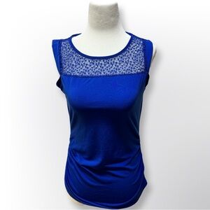 New York & Company Blue Lace Top | Size XS
